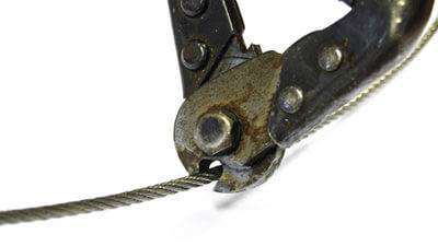 Cut the wire rope to length